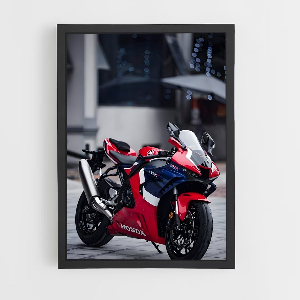 Poster Vitesse Incendiaire – affiche Honda Moto (vue 2)